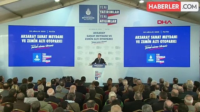 İBB Başkanı Ekrem İmamoğlu, Aksaray Sanat Meydanı ve Zemin Altı Otoparkı Temel Atma Töreni'nde konuştu.