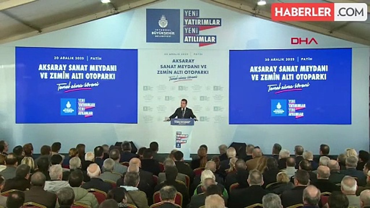 İBB Başkanı Ekrem İmamoğlu, Aksaray Sanat Meyda...