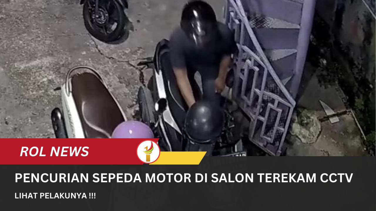 Pencurian Sepeda Motor Di Salon Terekam Kamera CCTV, Lihat Pelakunya!