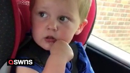 Toddler fuming after being dressed in "dangerous" pink trousers