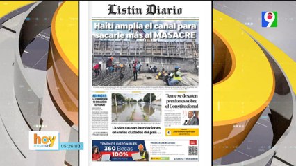 Titulares de prensa dominicana miércoles 20 de diciembre | Hoy Mismo