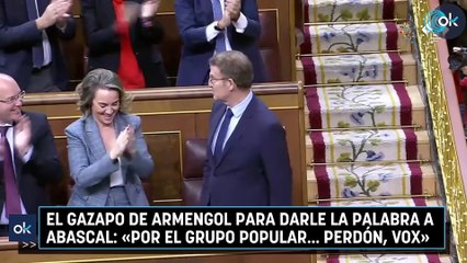 El gazapo de Armengol para darle la palabra a Abascal: «Por el grupo popular... perdón, Vox»