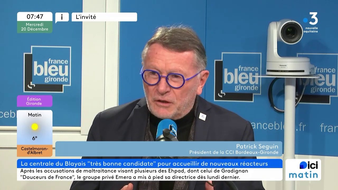 Patrick Seguin, président de la CCI Bordeaux-Gironde