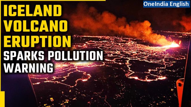 Iceland Volcano: Pollution warning issued for capital Reykjavik as smoke, ash spread | Oneindia News