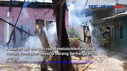 Tải video: Akibat Pembakaran Sampah, 8 Rumah Kontrakan di Jakarta Timur Terbakar