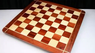 wooden chess board in bud rosewood