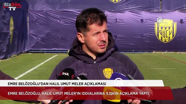 Emre Belözoğlu, hakem Halil Umut Meler'in iddialarına ilişkin açıklama yaptı