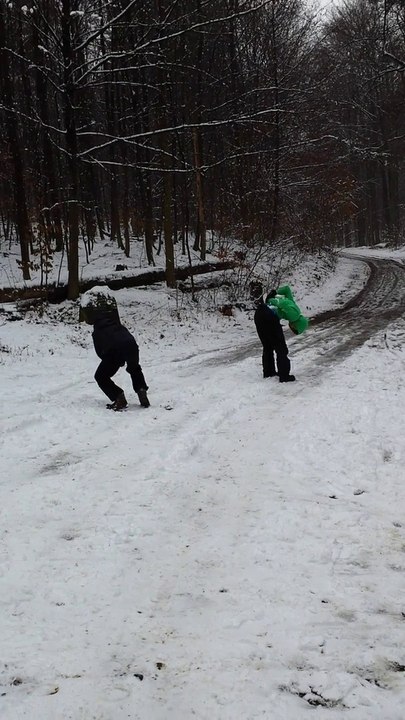 Schneebälle 2015-01-25 (die Kameraperson wusste nicht dass man Horizontal filmen muss)