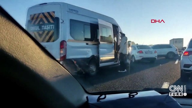 Ankara'da zincirleme kaza: Peş peşe çarpıştılar! 10 araç karıştı...