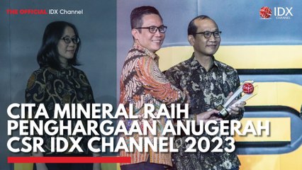 Cita Mineral Raih Penghargaan Anugerah CSR IDX Channel 2023