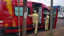 Vítima fica ferida em Queda de moto na Avenida Carlos Gomes