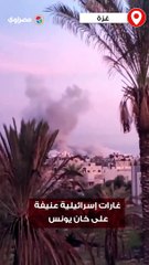 غارات إسرائـ ـ ـيلية عنيـ ـفة على خان يونس