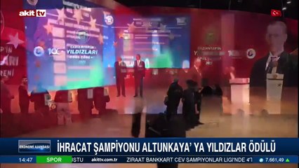 İhracat şampiyonu Altunkaya'ya yıldızlar ödülü