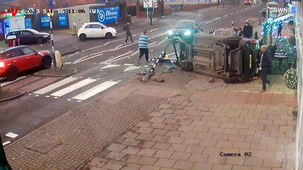 Mother's Quick Thinking Saves Toddler in Heart-Stopping Near-Miss as Car Crushes Stroller