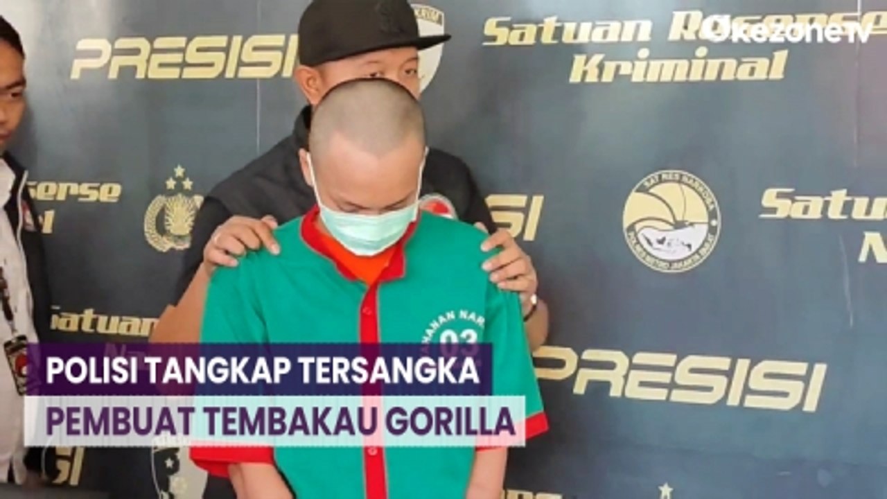 Polres Metro Jakarta Barat Tangkap Tersangka Home Industry Tembakau Gorilla