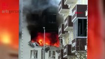 Kars'ta beş katlı binada patlama: Altı yaralı