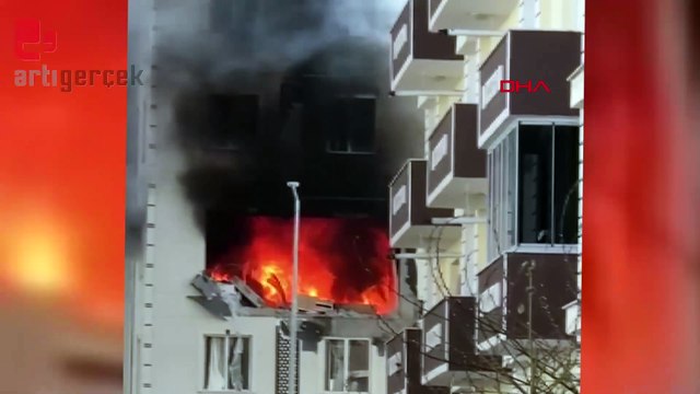 Kars'ta beş katlı binada patlama: Altı yaralı