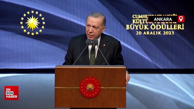 Cumhurbaşkanı Erdoğan, Kültür Sanat Büyük Ödülleri Töreni'nde konuştu