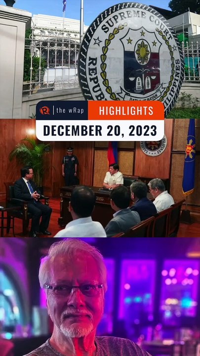 Rappler's highlights: Confi funds, Marcos on West Philippine Sea, Ronaldo Valdez | The wRap | December 20, 2023