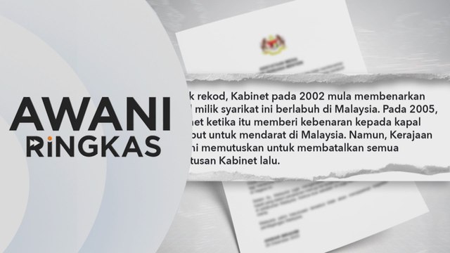AWANI Ringkas: Kapal Israel tidak akan dibenarkan berlabuh