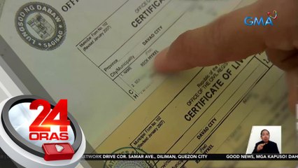 Idinulog ng isang ama na maling pangalan sa birth certificate ng anak, inaksyunan | 24 Oras