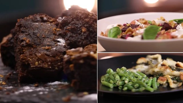 Dos de mérou grenobloise, Salade de pâtes aux légumes, Brownies - Koujinetna Haka S3 EP09