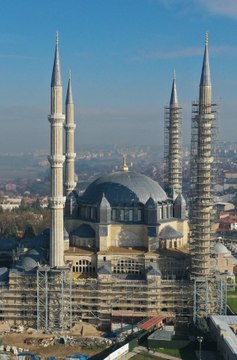 Selimiye'nin üç minaresinde çalışmalar tamamlandı