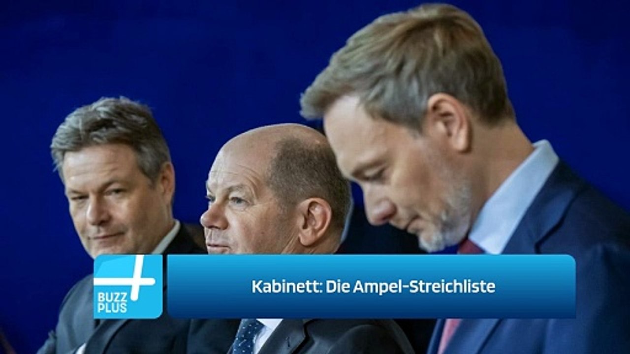 Kabinett: Die Ampel-Streichliste