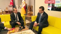 İmamoğlu, Galatasaray Başkanı Özbek'i ziyaret etti