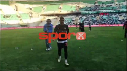 Bursaspor - Diyarbekirspor maçında arbede