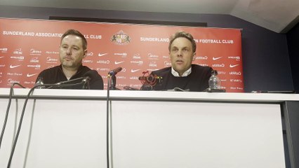 Kristjaan Speakman answers questions with Michael Beale as new head coach holds first presser