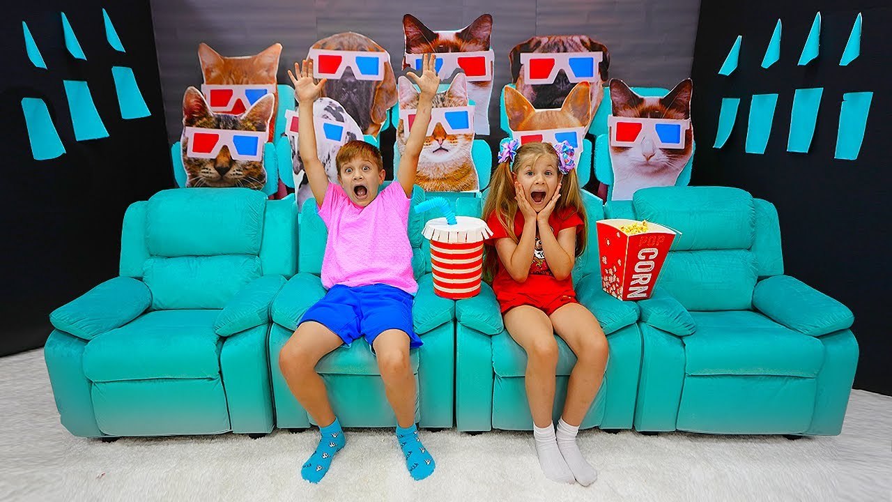 Diana and Roma play Cinema challenge video Dailymotion