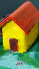 فن الديوراما _ مجسمات مصغرة لبيوت ريفية بحجم 5 سم مصنوعة من الكارتون حجم البيت 1 سم(720P_HD)