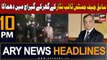 ARY News 10 PM Headlines 20th December 2023 | Explosion rocks ex-CJP Saqib Nisar’s residence