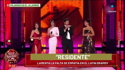 Residente REPROCHA a los Latin Grammy por su silencio sobre Palestina