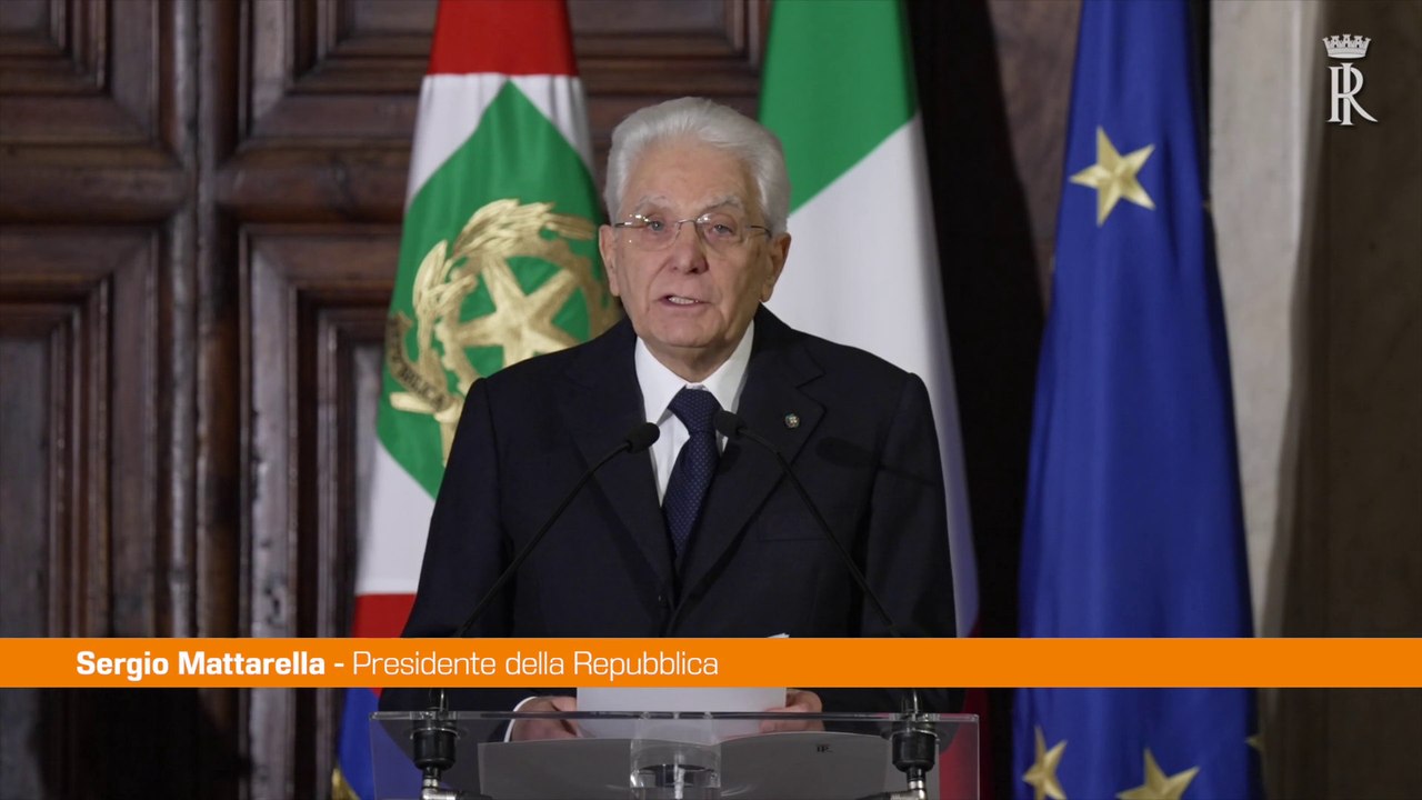 Mattarella "Ho fiducia nell'Italia, ha le risorse per il tempo nuovo"