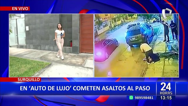 Vecinos de Surquillo alarmados por constantes robos a mano armada en auto de lujo