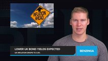 UK Bond Yields Dip As Larger Than Expected Decline In Inflation Raises Rate Cut Speculation.