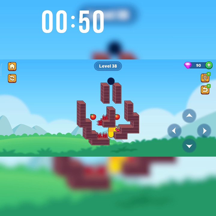 hungry Worm Game Play