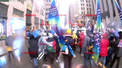 Pan Canadian day of action - Sunday December 17th - Toronto 4 palestine movement (raining during recording)