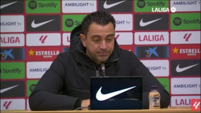 Xavi opina sobre los pitos de Montjuic