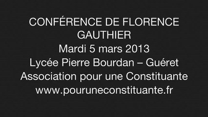 Florence Gauthier nous présente Maximilien Robespierre