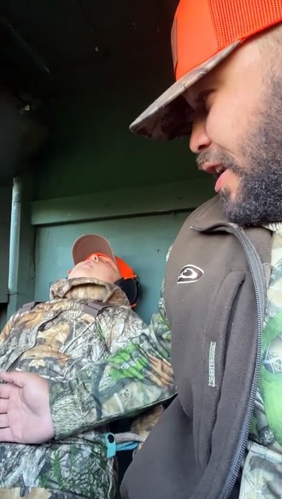 Son Starts Snoring During Hunt