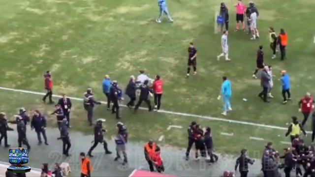 Shocking Moment: Mass Brawl Breaks Out in Turkish League Match as Five Players Are Sent Off
