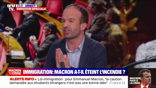 Manuel Bompard (LFI) sur la loi immigration: Je dénonce cette tentative d'essayer de faire porter à la Nupes la responsabilité de ces compromissions