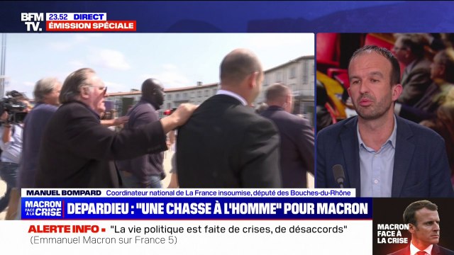 Manuel Bompard (LFI) sur la Légion d'honneur de Gérard Depardieu: La réaction du président de la République vise à faire de Gérard Depardieu une victime