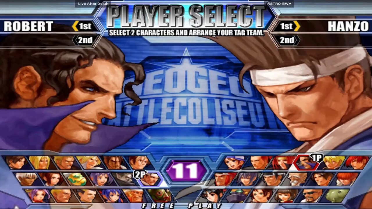 Live After Death  Vs ASTRO-BWA -  NeoGeo Battle Coliseum