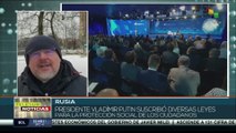 Rusia: Pdte. Vladímir Putin suscribió leyes para la protección social de sus ciudadanos