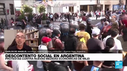 Carlos De Angelis: "Manifestación en Argentina es una muestra de lo que puede pasar el próximo año"