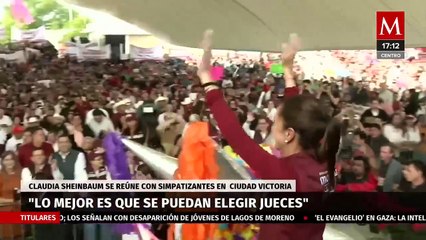 Claudia Sheinbaum dice que falta democratizar al Poder Judicial Federal